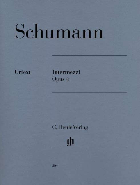 Intermezzi Op.4. Piano .Schumann
