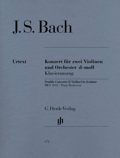 Concerto 2 Violines and  Orchestra in Dminor BWV1043. Dos vi