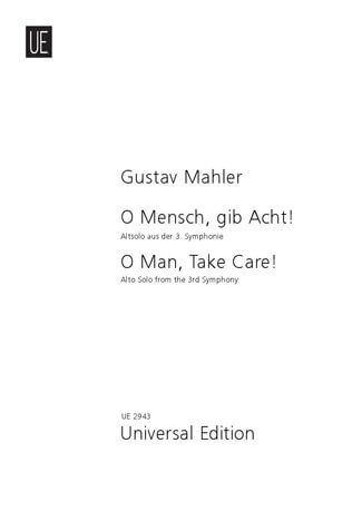O Mensch, gib Acht! from symphony Nº3 violoncello-piano .Mah