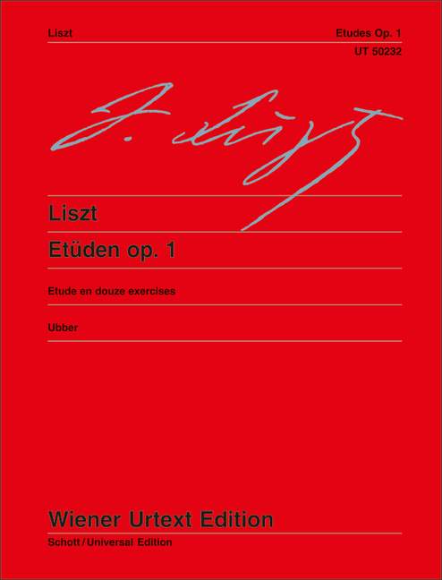 12 Studies op. 1 Piano .Liszt. Liszt