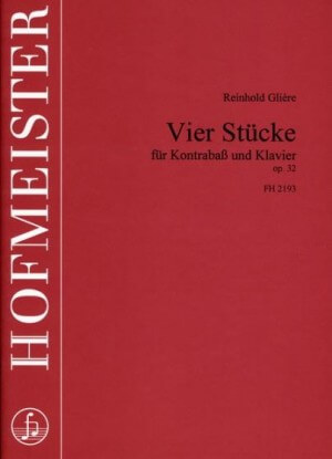 Vier Stücke Op.32 Contrabajo y piano. Gliére