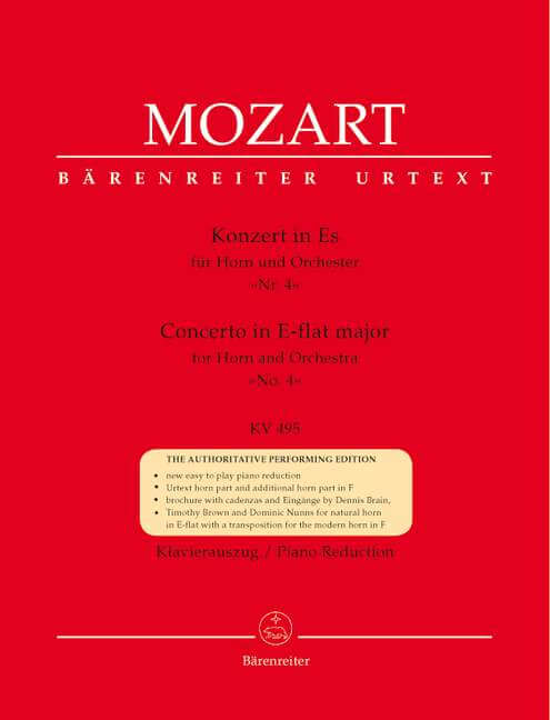 Concerto for Horn and Orchestra No. 4 E flat major KV495. Re