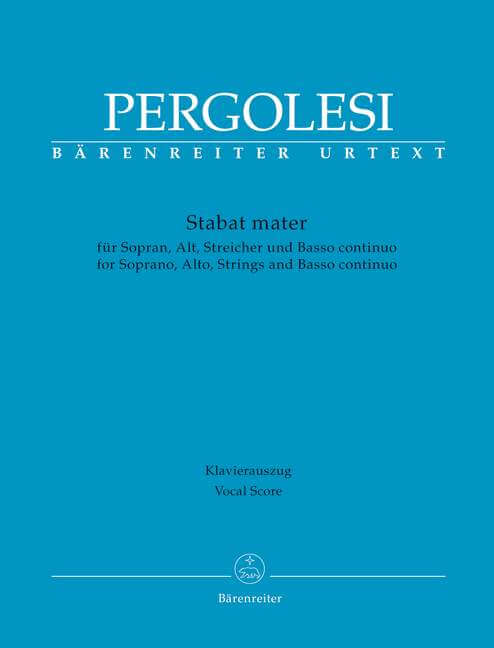 Stabat mater Vocal Score Pergolesi