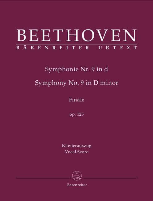 Symphony No. 9 d minor Op.125 Vocal score ,Beethoven