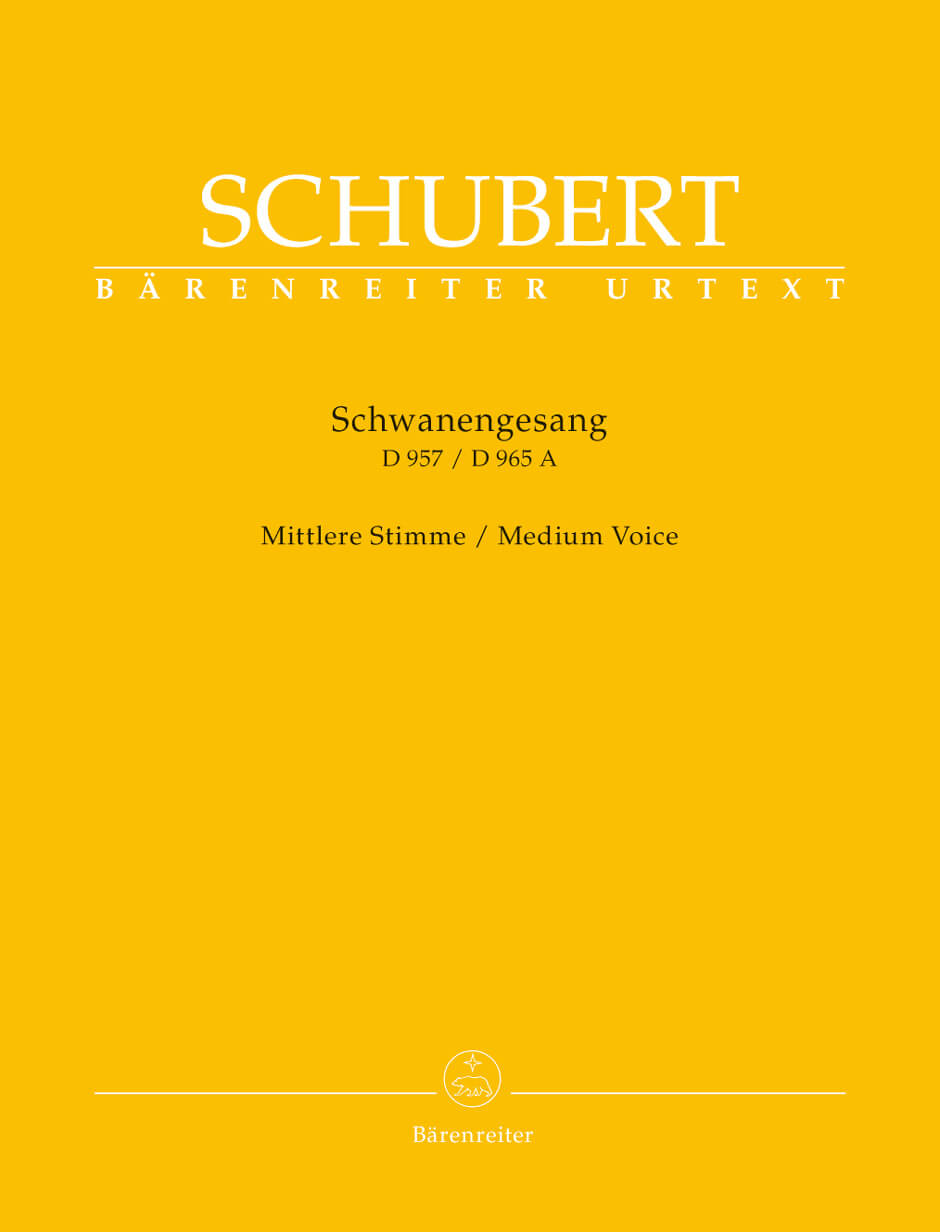 Schwanengesang. Thirteen lieder on poems by Rellstab and Hei