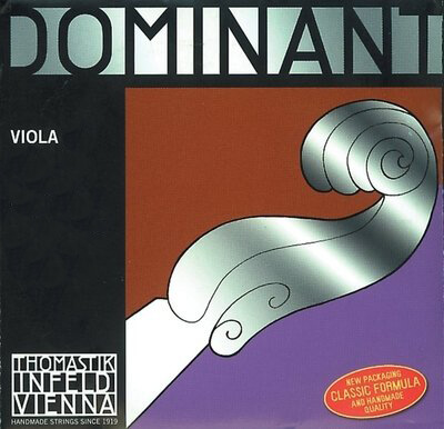 Juego Cuerdas Viola Thomastik Dominant. Re aluminio