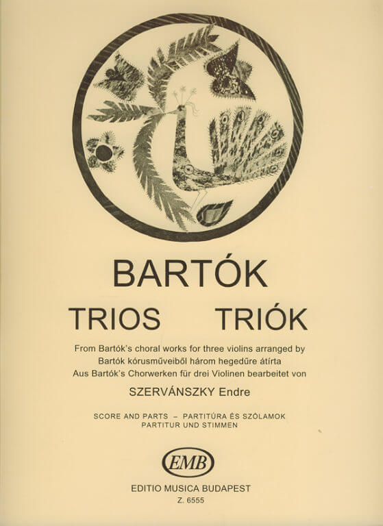 Bartók Béla: Trios. 3 violines.