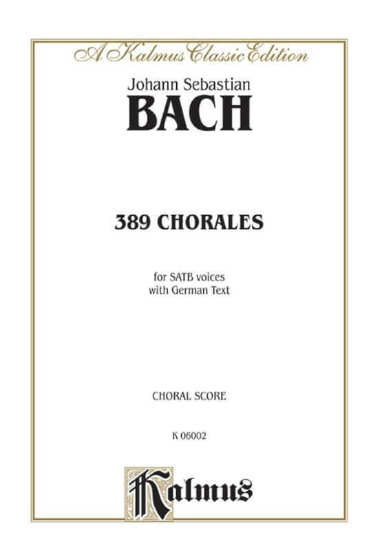 389 Chorales. Bach . Coro SATB