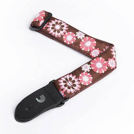 Correa Ukelele Planetwaves Pink And Brown Flowers
