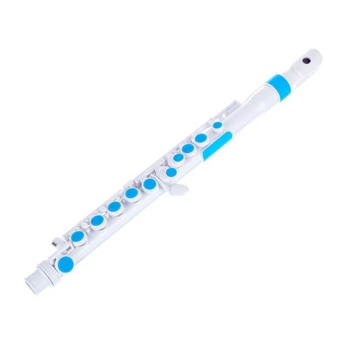 Flauta Travesera JFlutet Nuvo N-220JFBL Blanca/Azul