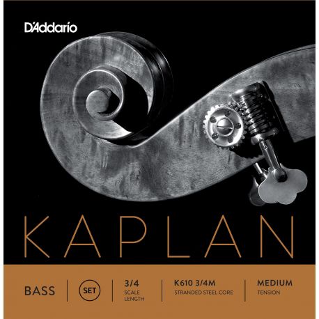 Juego de Cuerdas Contrabajo D'Addario Kaplan K610 3/4 Medium