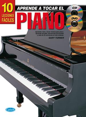 10 lecciones faciles  piano Book with CD & DVD