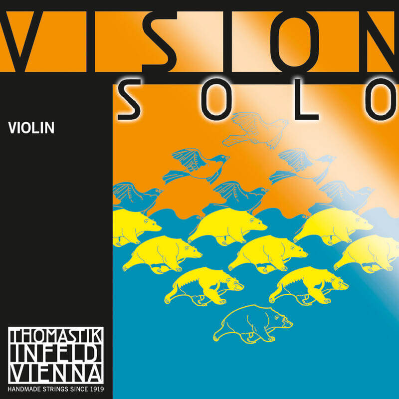 Juego de Cuerdas Violín Thomastik Vision Solo VIS100. Re de aluminio
