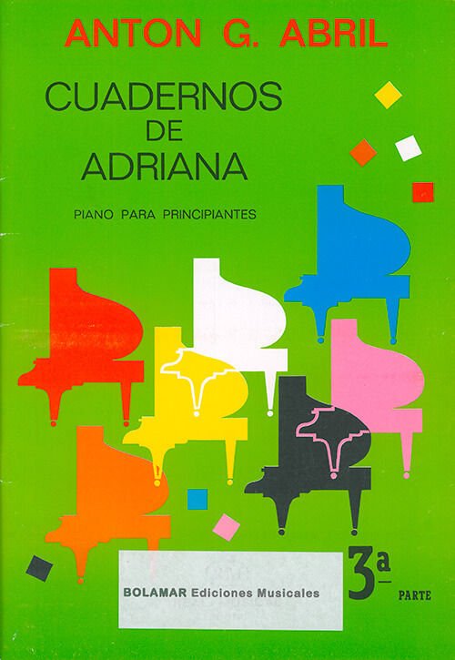 Cuadernos de Adriana Vol. 3 piano .Garcia Abril