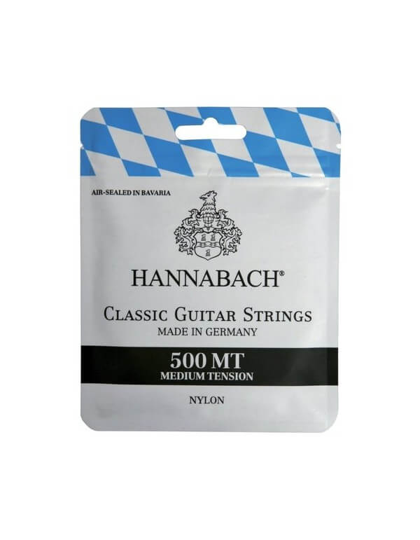 Juego Cuerdas Guitarra Clásica Hannabach 500 Tensión Media