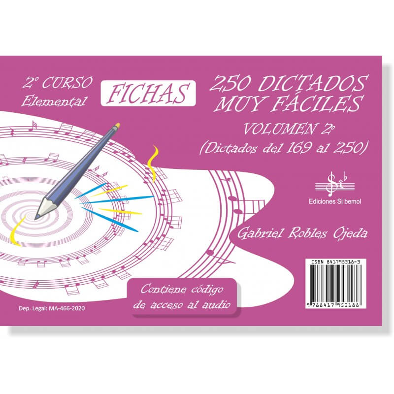 250 Dictados Muy Faciles Vol.2 LOGSE (Elemental) Audio Online