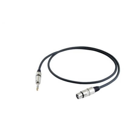 Cable Micro Xlr H / Jack Proel 5M Bk