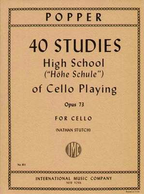 High School of Cello Playing op. 73. Hohe Schule