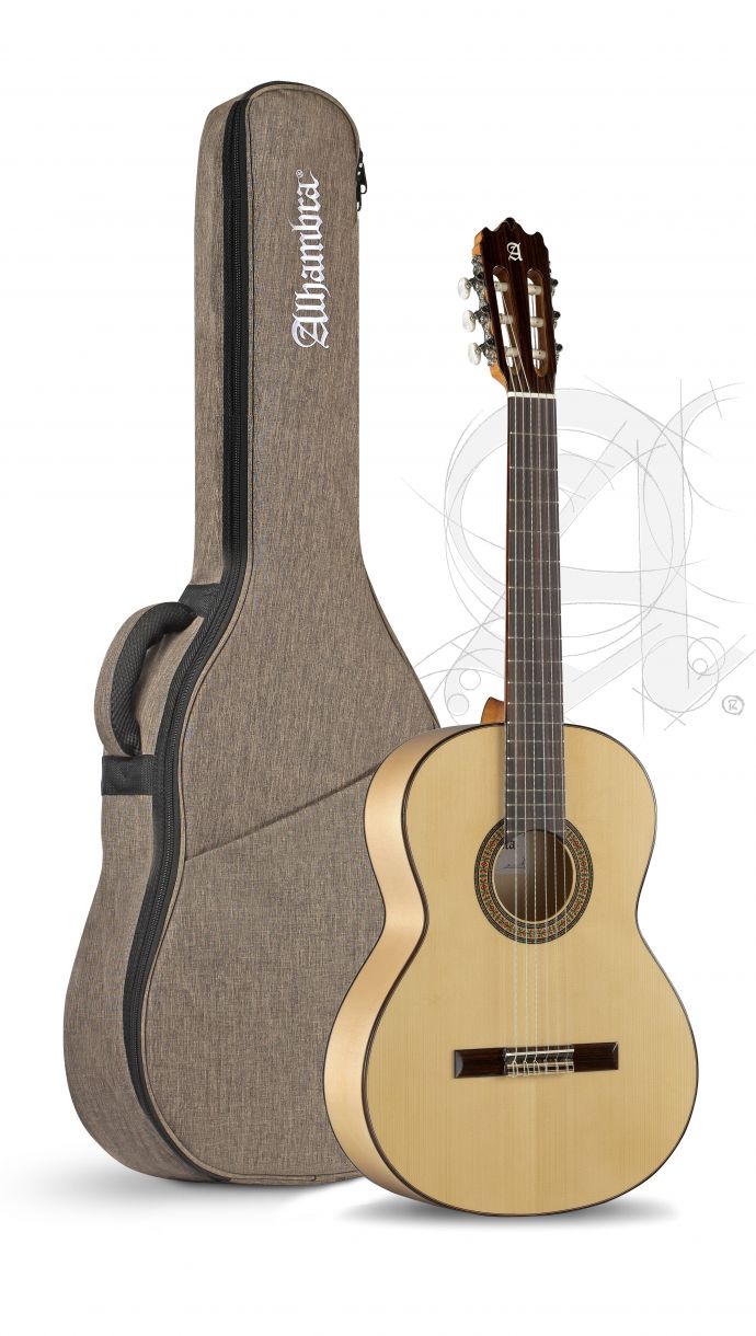 Guitarra Flamenca Alhambra 3F con Funda