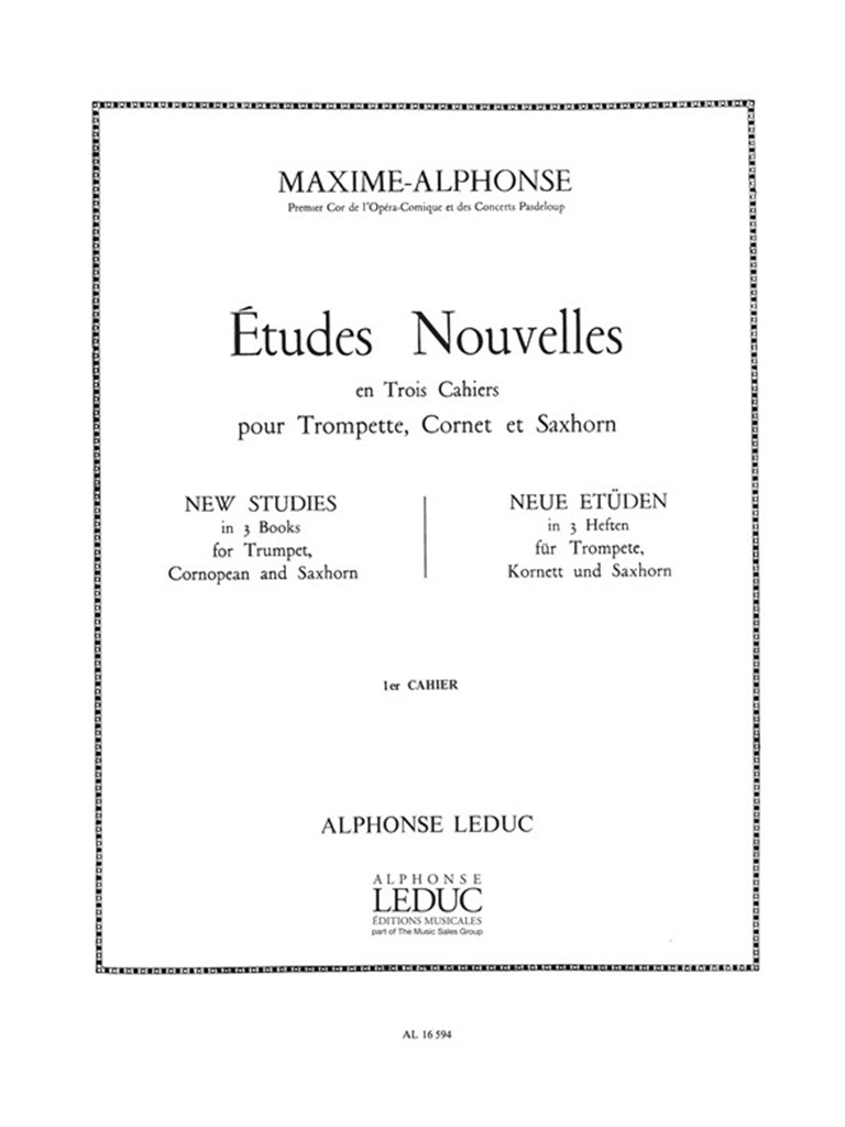 Etudes Nouvelles Vol.1