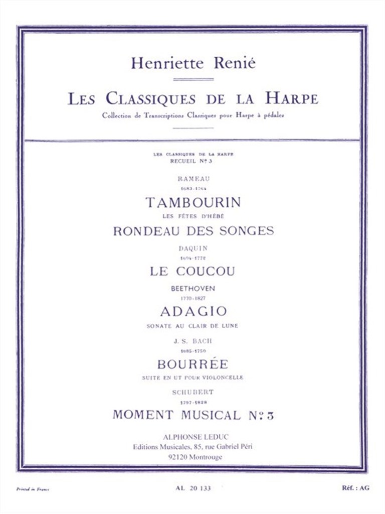 Les Classiques de la Harpe Vol.3.