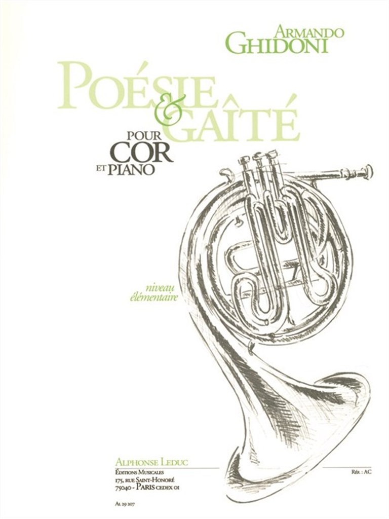 Poesie Et Gaite.Cor En Fa Et Piano