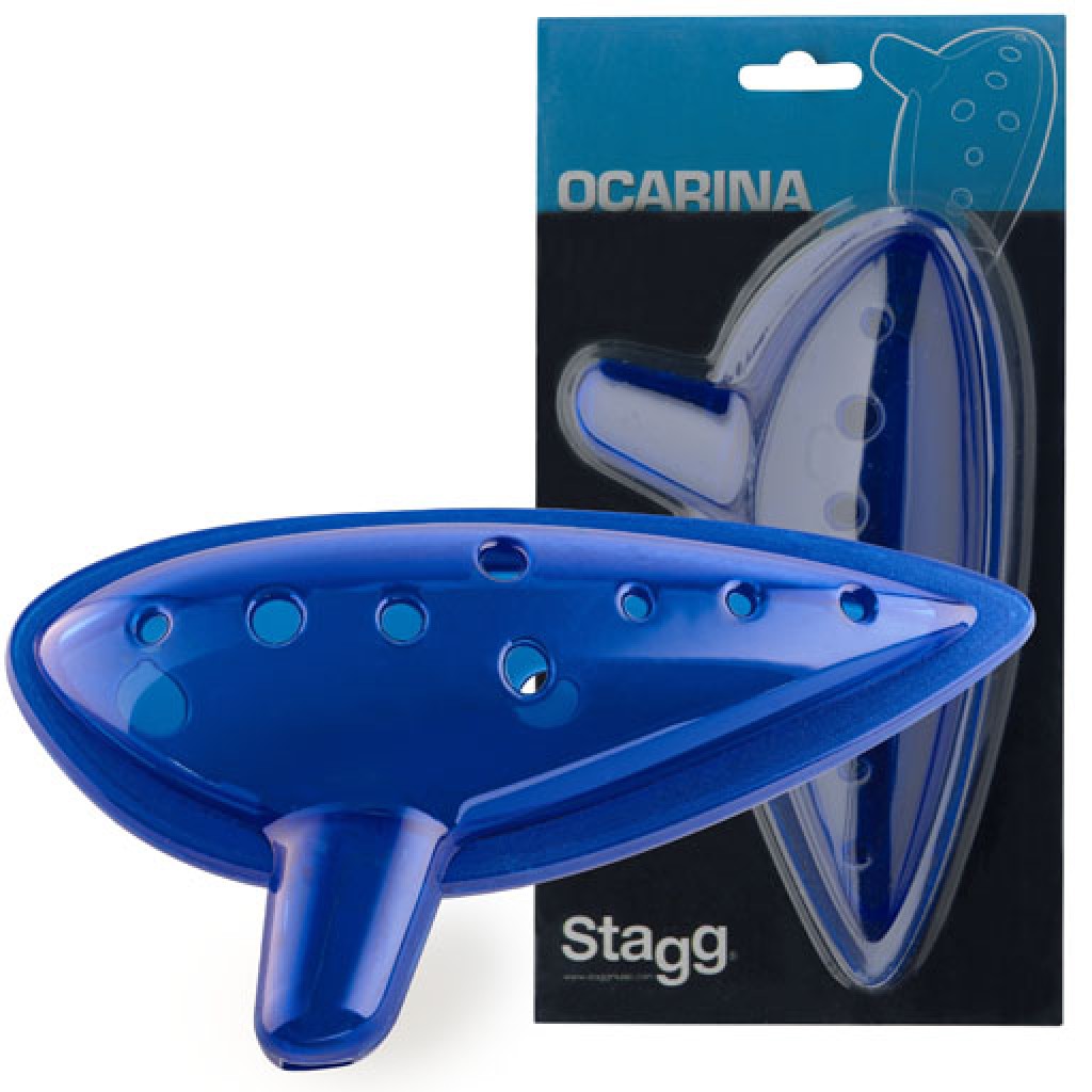 Ocarina Stagg Plastico Azul