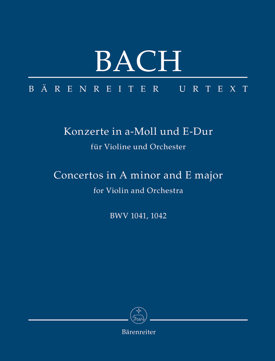 Two Violin Concertos BWV 1041, BWV 1042 Study score Bach