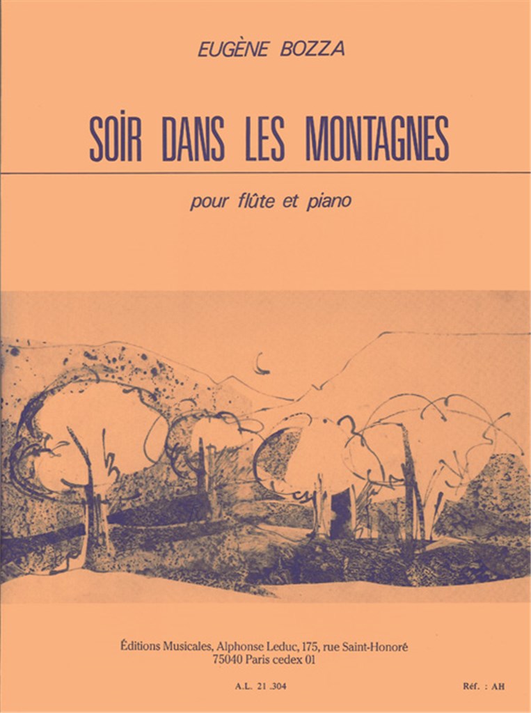 Soir Dans Les Montagnes flute-piano. Bozza