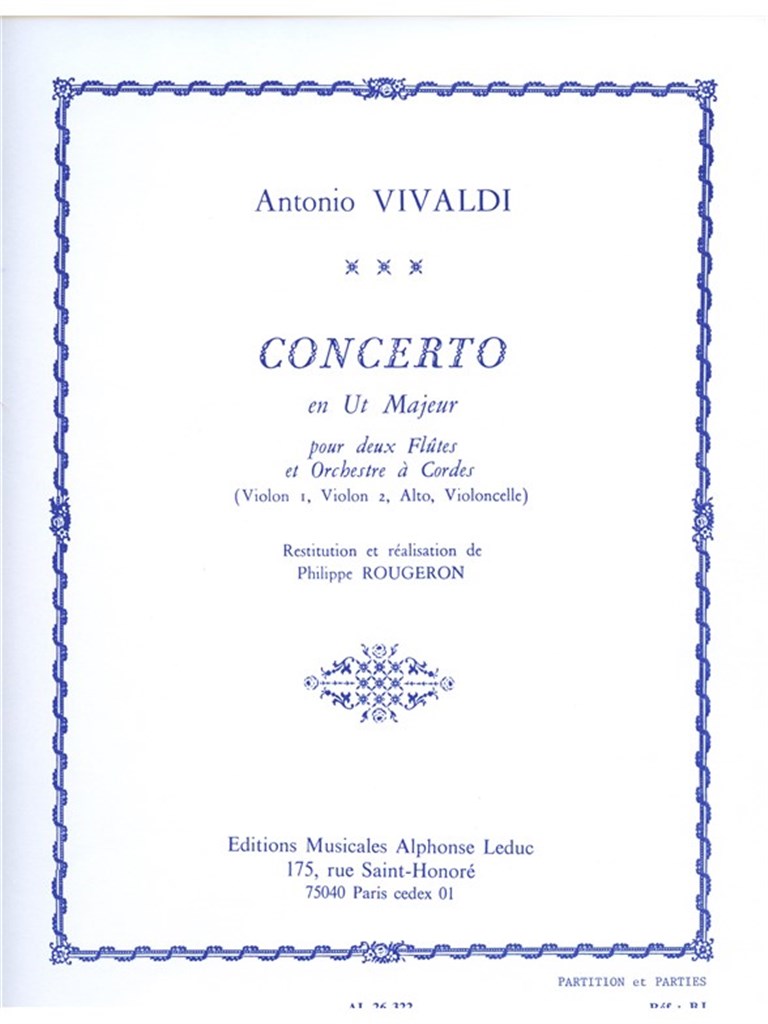 Antonio Lucio  : Concerto RV533 in C major. Vivaldi