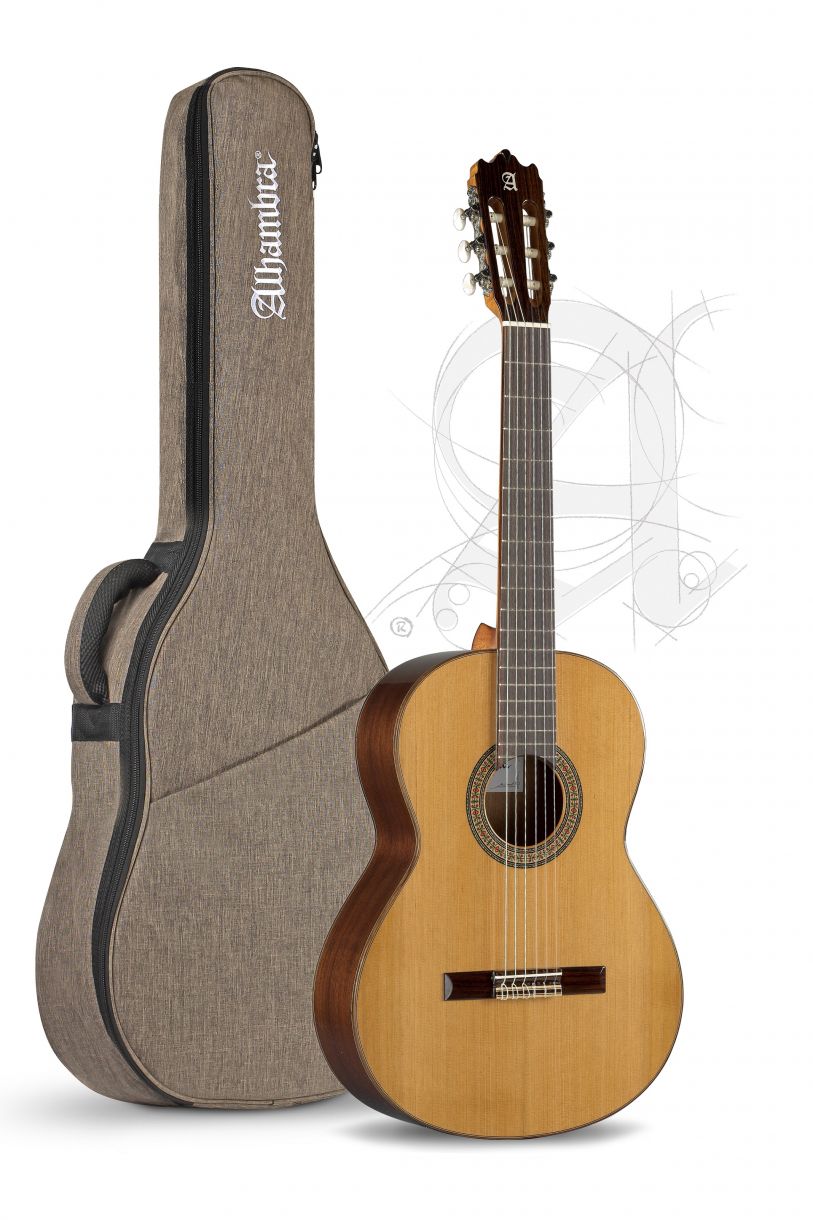 Guitarra Clasica 7/8 (Señorita) Alhambra 3C Española con Funda