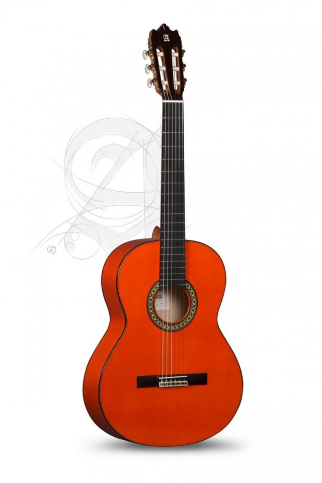 Guitarra Flamenca 4F con Golpeador con Funda