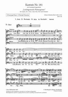 Kantate BWV181 Leichtgesinnte