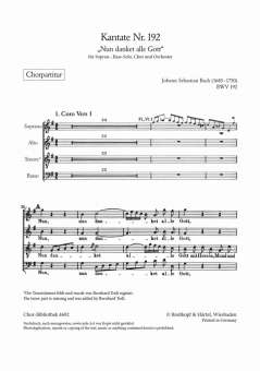 Kantate BWV192 Nun danket alle