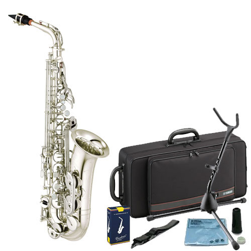 Pack Saxofón Alto Yamaha YAS-480S Plateado con accesorios