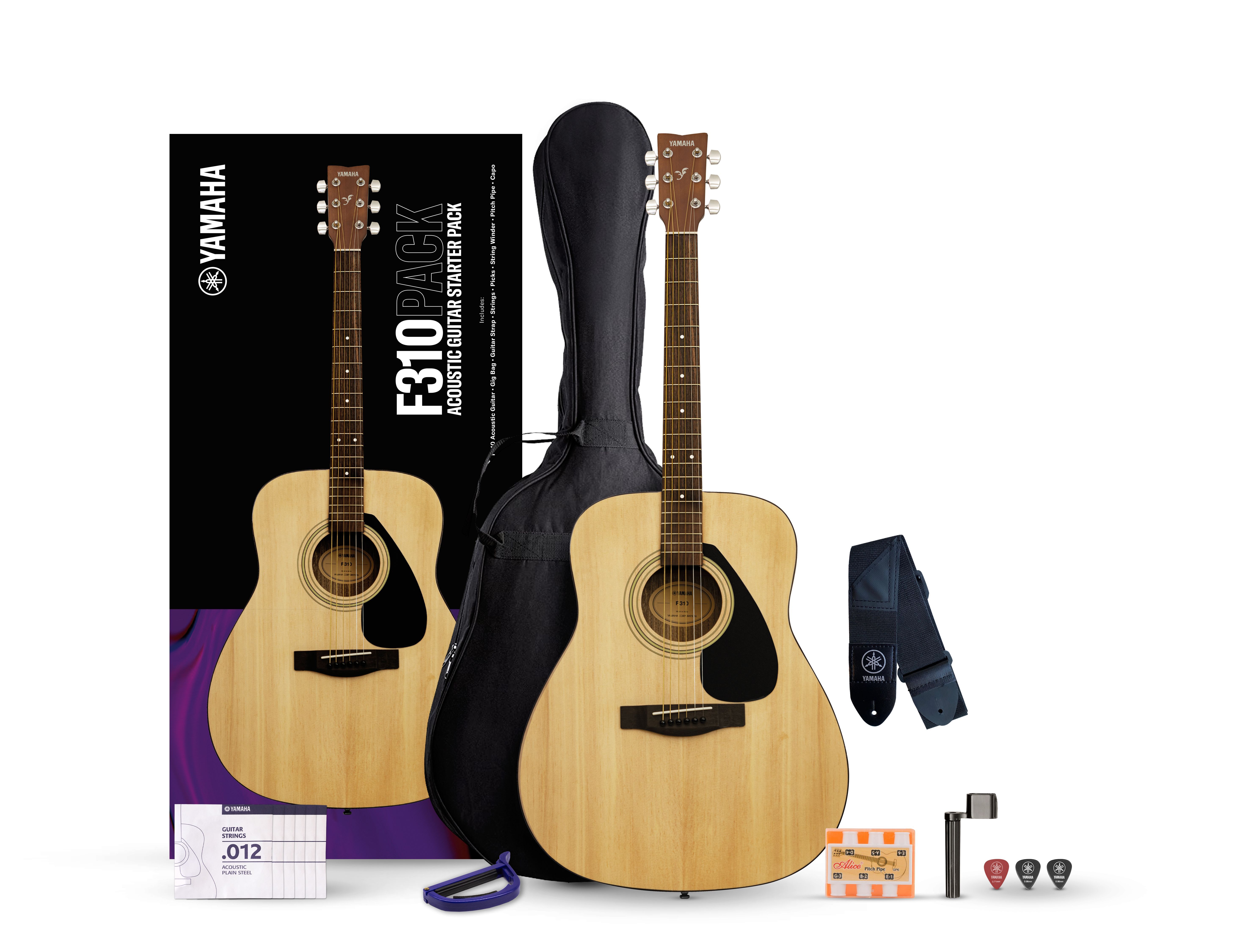 Pack Guitarra Acústica Yamaha F310PII Natural